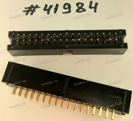 Разъём IDC IDC-34MS 2.54mm 2X17P S/T,K5 BK NY66 (Asus p/n: 12G07120034N) PINREX 510-80-34GB03 Разъём IDC IDC-34MS 2.54mm 2X17P S/T,K5 BK NY66 (Asus p/n: 12G07120034N) PINREX 510-80-34GB03