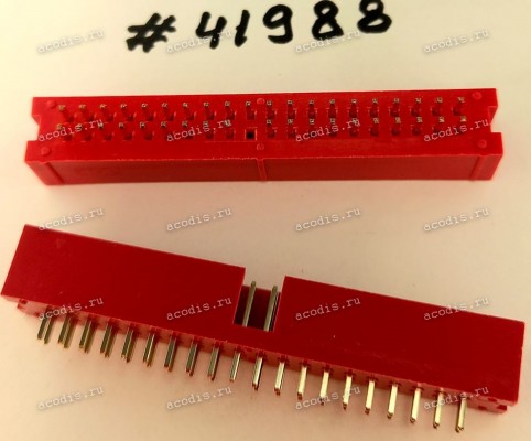 Разъём IDC IDC-40MS 2.54mm 2X20P S/T 2.54mm,K20 (Asus p/n: 12G07120040K) PINREX 510-90-40GR01,RED <G> Разъём IDC IDC-40MS 2.54mm 2X20P S/T 2.54mm,K20 (Asus p/n: 12G07120040K) PINREX 510-90-40GR01,RED <G>