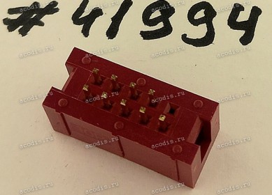 Разъём IDC IDC-10MS 2.54mm 2X5P S/T 2.54 K9 RED (Asus p/n: 12G07130010D) PINREX 510-80-10GR02