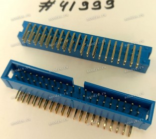 Разъём IDC IDC-40MR 2.54mm 2X20P R/A K20 BLUE (Asus p/n: 12G07140040T) PINREX 511-90-40GU11