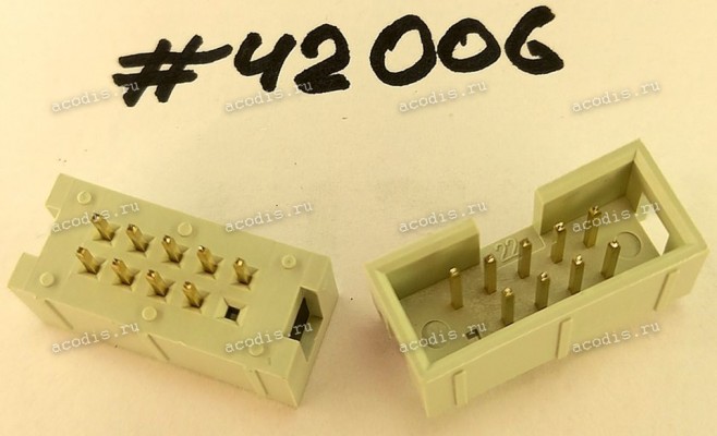 Разъём IDC IDC-10MS 2.54mm S/T 2.54 K10 L-GRA (Asus p/n: 12G07160010D) PINREX 510-80-10GG33 Разъём IDC IDC-10MS 2.54mm S/T 2.54 K10 L-GRA (Asus p/n: 12G07160010D) PINREX 510-80-10GG33