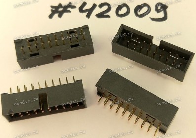 Разъём IDC IDC-20MS 2.54mm 2X10P G/F 2.0 K20 D-G/U (Asus p/n: 12007-00013000) HORNGTONG BH20N542SIH22