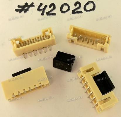 Разъём IDC IDC-6MR 2.0mm 6P 2.0 NATURAL S/T SMT (Asus p/n: 12008-00070900) XINYA S2013-06SWA-R