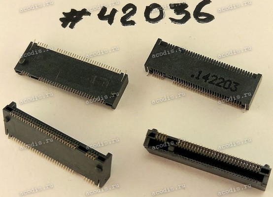 Разъём M2 NGFF KEY-M 75P G/F 3.0H BLK S (Asus p/n: 12003-00072800) LOTES APCI0020-P002A Разъём M2 NGFF KEY-M 75P G/F 3.0H BLK S (Asus p/n: 12003-00072800) LOTES APCI0020-P002A