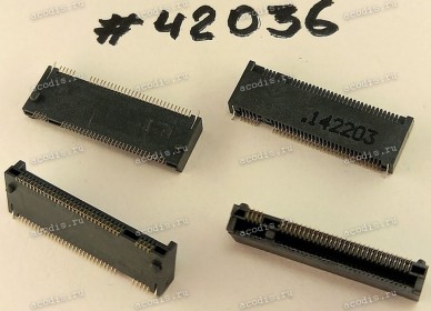 Разъём M2 NGFF KEY-M 75P G/F 3.0H BLK S (Asus p/n: 12003-00072800) LOTES APCI0020-P002A