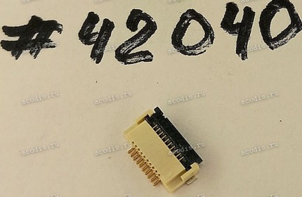 Разъём FFC FPC 10P 0.5 1.8H R/A 6G SMT (Asus p/n: 12018-00073400) ACES 51625-01041-001