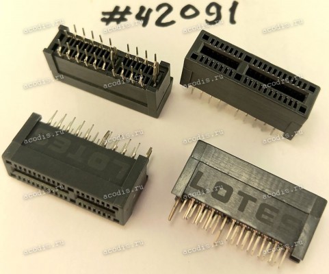 Разъём SLOT PCIE X1 36P, G/F GA (Asus p/n: 12G03002036K) LOTES AAA-PCI-064-K33