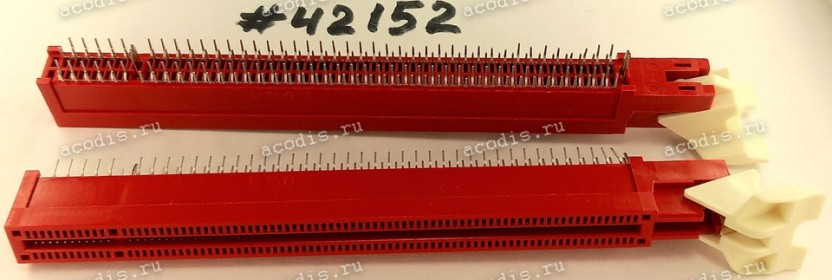 Разъём SLOT PCIE X16 D/LATCH 164P G/F (Asus p/n: 12G03072164H) LOTES AAA-PCI-095-K30(RED)