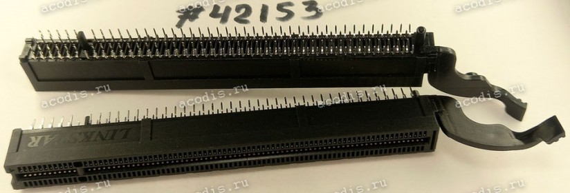 Разъём SLOT PCIE X16 164P G/F W/MLOCK (Asus p/n: 12G03001164X) STARLINK 108046-404/BLACK