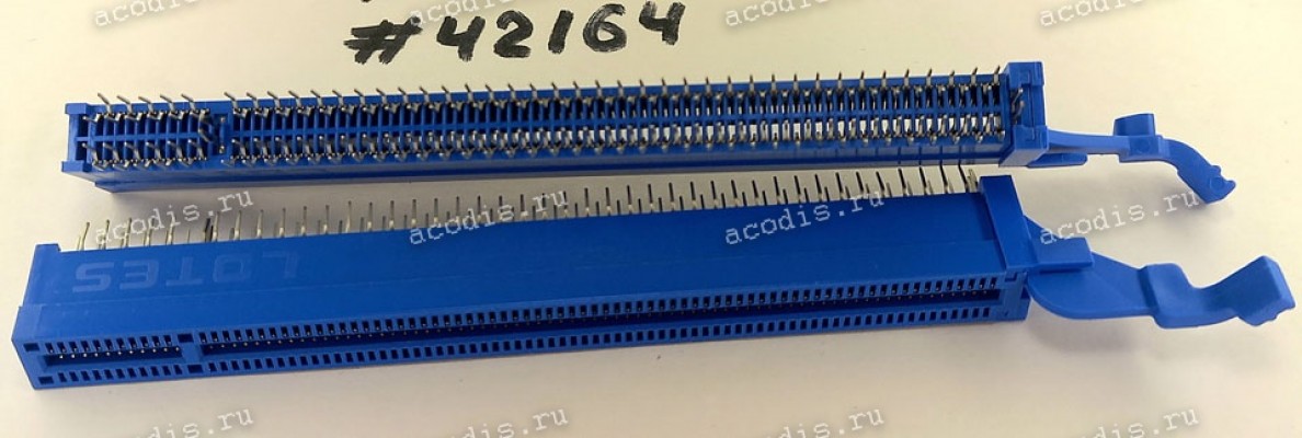 Разъём SLOT PCIE X16 164P G/F D-BLUE (Asus p/n: 12G03071164N) LOTES AAA-PCI-058-K29 Разъём SLOT PCIE X16 164P G/F D-BLUE (Asus p/n: 12G03071164N) LOTES AAA-PCI-058-K29