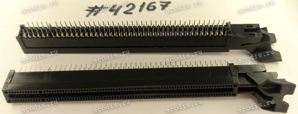 Разъём SLOT PCIE X16 164P G/F D/LATCH (Asus p/n: 12G03002164X) LOTES AAA-PCI-095-K10,BLACK Разъём SLOT PCIE X16 164P G/F D/LATCH (Asus p/n: 12G03002164X) LOTES AAA-PCI-095-K10,BLACK