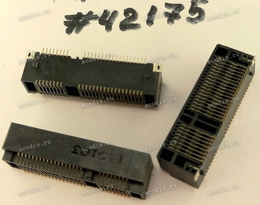 Разъём MINI PCI-E 52P 0.8MM 9.0H SMT (Asus p/n: 12G03013052N) LOTES AAA-PCI-047-P20 Разъём MINI PCI-E 52P 0.8MM 9.0H SMT (Asus p/n: 12G03013052N) LOTES AAA-PCI-047-P20