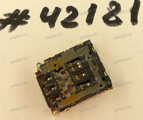 Слот NanoSIM 7P 2.12H STD R/A SMT (Asus p/n: 12023-00041200) TAISOL 5-501901001000-6 Слот NanoSIM 7P 2.12H STD R/A SMT (Asus p/n: 12023-00041200) TAISOL 5-501901001000-6