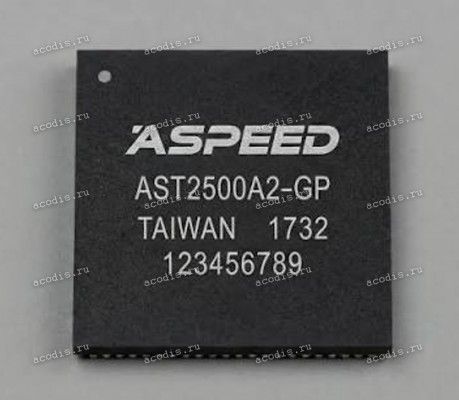Микросхема aSPEED AST2500, AST2500A2-GP TFBGA-456 VIDEO PROCESSOR (Asus p/n: 06121-00030000) NEW original