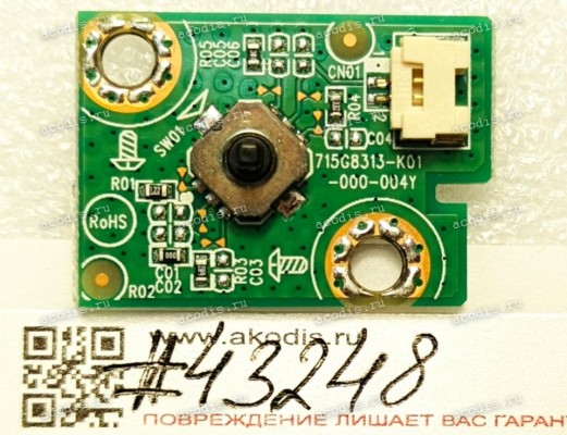Power Button Board Asus LMT VA326N-W VA326H VP279HE VP28UQGR VA327N-W VA327HR VP28UQG VA27AQSB VP289Q VY279HE-W VP27AQ VP28UQG-P VP28UQGL VY279HE VA326HR VP227HE VA327H (p/n 04020-02450200, 715G8313-K01-000-004Y) LCD Monitor KEY BOARD TPV/KEPCJQA2
