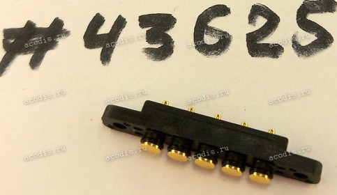 Разъём POGO PIN 5P 5.25H DIP (Asus p/n: 12030-00050300) CCP P2352MF01-05A280HT