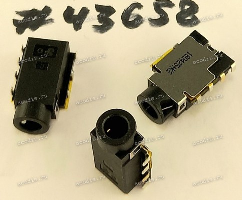 Разъём Audio JACK 6P FR(H4.9) DIP (Asus p/n: 12014-00400200) QCI DFTJ06FR623 Разъём Audio JACK 6P FR(H4.9) DIP (Asus p/n: 12014-00400200) QCI DFTJ06FR623