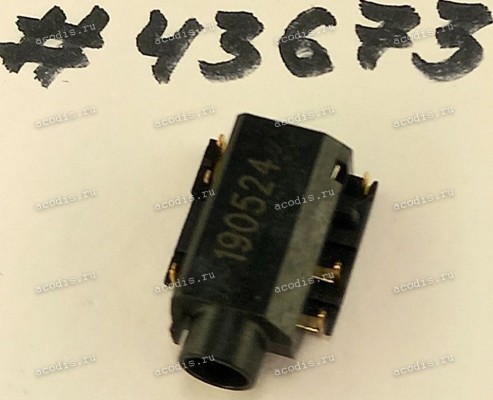Разъём Audio JACK 6P -1.9CH SUNK R/A (Asus p/n: 12014-00991300) DST-CONN DA2-4164R-60BMX-2
