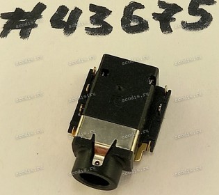 Разъём Audio JACK 6P -2.55CH SUNK R/A (Asus p/n: 12014-00991600) DST-CONN DA2-4167R-70BRX