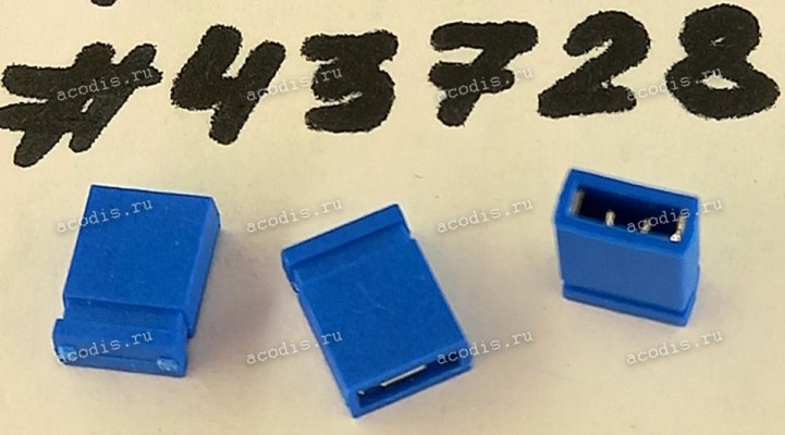 Разъём MINI JUMPER 2P CLOSE D-BLUE (Asus p/n: 12G04400002K) PINREX 200-71-PAGU1A