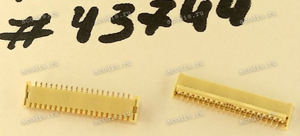 Разъём FFC FPC 39P 0.3 0.9H R/A SMT (Asus p/n: 12018-00091100) I-PEX 20613-039E-02