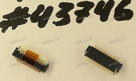 Разъём FFC FPC 12P 0.5MM R/A SMT (Asus p/n: 12018-00102500) ACES 50521-01241-001