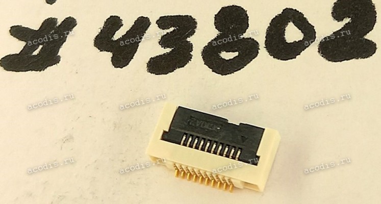 Разъём FFC FPC 10P 0.5 1R FR(P0.5,H1.8) SMT (Asus p/n: 12018-01000800) QCI DFFC10FR102 Разъём FFC FPC 10P 0.5 1R FR(P0.5,H1.8) SMT (Asus p/n: 12018-01000800) QCI DFFC10FR102