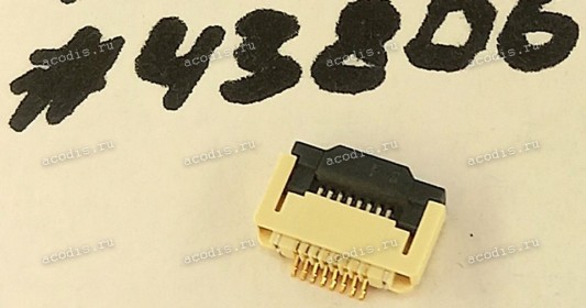 Разъём FFC FPC 8P 1R FR(P0.5,H2.0) SMT (Asus p/n: 12018-01001200) QCI DFFC08FR115