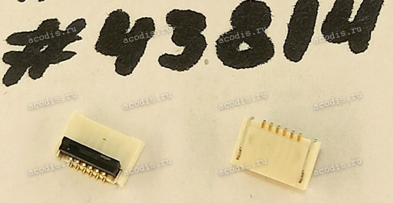 Разъём FFC FPC 6P 1.0H 0.5MM R/A SMT (Asus p/n: 12018-00161700) ACES 50696-0060M-002 Разъём FFC FPC 6P 1.0H 0.5MM R/A SMT (Asus p/n: 12018-00161700) ACES 50696-0060M-002