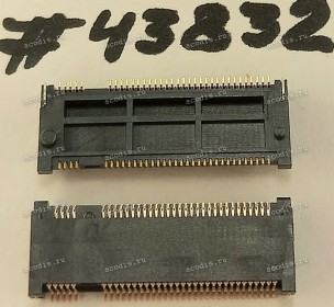 Разъём M2 NGFF KEY-M 75P 0.5MM 3.05H STD (Asus p/n: 12003-00075100) ACES 51733-06702-012