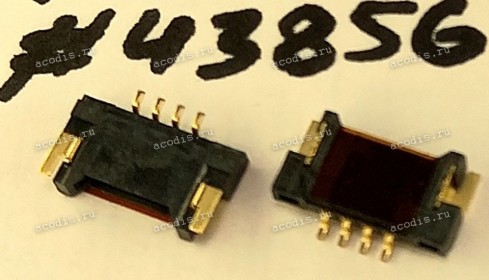 Разъём WtoB CON 4P 1.25 1.9H R/A SMT (Asus p/n: 12017-00072500) ACES 50278-00401-001