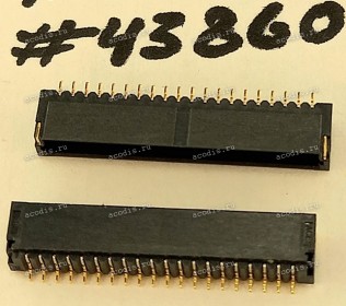 Разъём WtoB CON 20P 1.0MM R/A SMT (Asus p/n: 12017-00120100) ACES 50224-02001-001