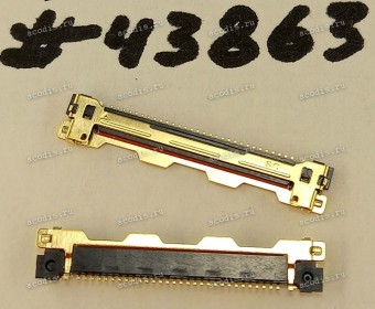 Разъём WtoB CON 30P 0.5MM 1.0H RA SMT (Asus p/n: 12017-00141200) STARCONN 300E30-0010RA-G3