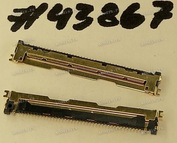 Разъём WtoB CON 40P 0.5MM 1H R/A SMT (Asus p/n: 12017-00182200) HRS KN38B-40S-0.5H(800)