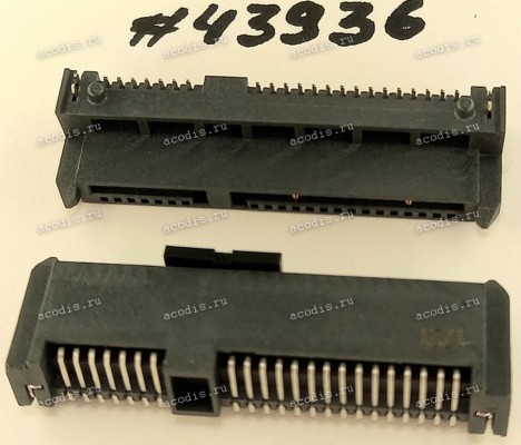 Разъём SATA CON 22P 3.9H RA DIP 1.27MM (Asus p/n: 12015-00420000) PEGA 1224-01EH000 Разъём SATA CON 22P 3.9H RA DIP 1.27MM (Asus p/n: 12015-00420000) PEGA 1224-01EH000