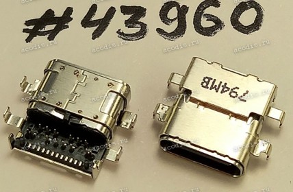 Разъём USB3.1 CON TYPE C 24P -0.5CH SUNK (Asus p/n: 12013-00170900) FOXCONN UT11123-1A50A-7H