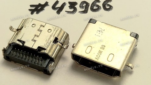 Разъём HDMI CON 19P 0.5 1CH STD SUNK (Asus p/n: 12022-00099400) ACON HMRB9-AK120D