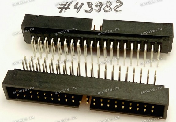 Разъём IDC IDC-40MR 2.54mm 2X20P R/A,K20 (Asus p/n: 12G07110040U) PINREX 511-80-40GB01