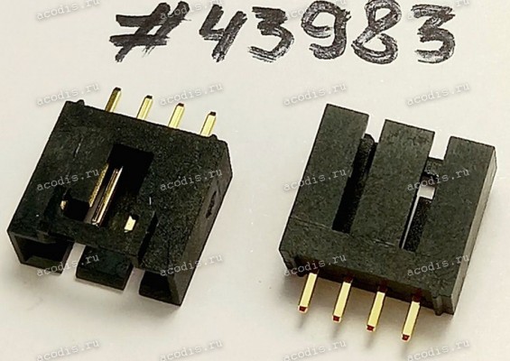 Разъём IDC IDC-4MS 4P S/T 2.54,BLACK,CD (Asus p/n: 12G08002004F) STARLINK 108032-504 <G> Разъём IDC IDC-4MS 4P S/T 2.54,BLACK,CD (Asus p/n: 12G08002004F) STARLINK 108032-504 <G>