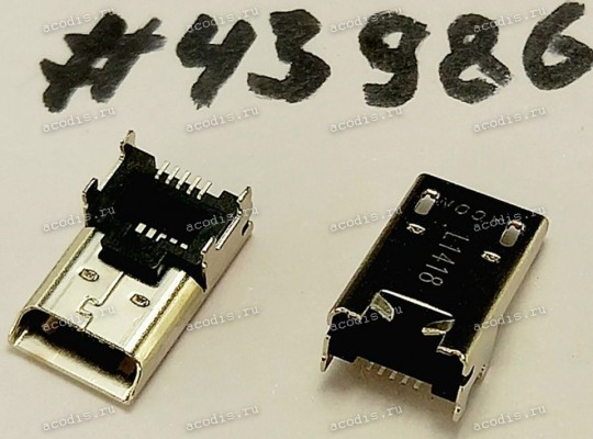 Разъём MICRO USB CON 5P 2.225CH R/A (Asus p/n: 12012-00024600) ACON MUC4F-536203 Разъём MICRO USB CON 5P 2.225CH R/A (Asus p/n: 12012-00024600) ACON MUC4F-536203