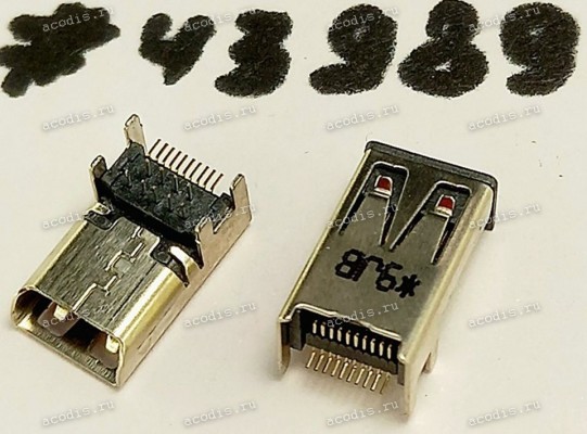 Разъём MICRO HDMI 19P 0.4MM 2.05CH RA (Asus p/n: 12022-00043700) Разъём MICRO HDMI 19P 0.4MM 2.05CH RA (Asus p/n: 12022-00043700)