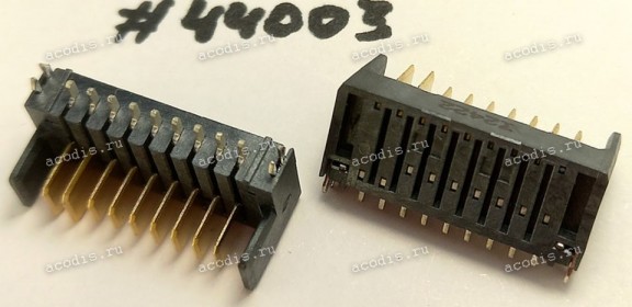 Разъём BATT CON 9P 2.0MM M,R/A,9.7H (Asus p/n: 12020-00021100)