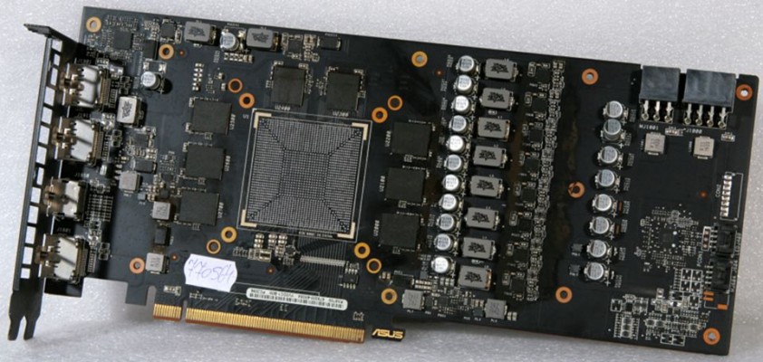 Video BAD - донор Asus Radeon DUAL-RX5700XT-O8G-EVO (RX5700 675008-68054 YV0DC1-B08 PC2096), D199PI R1. 01X 08003-13121X00, R-R-MSQ-D199PI, 8 чипов Micron 9VA77 D9WCW