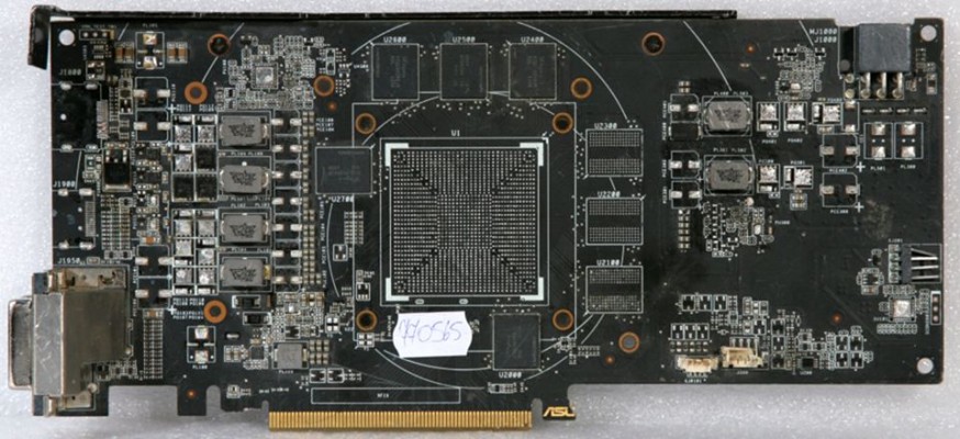 Video BAD - донор Asus D000PI2 REV.1.00 08003-07660X00, MSIP-REM-MSQ-D000PI12, 5 чипов Sk hynix H5GC4H24AJR R0C 630A