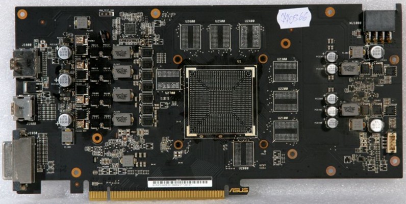 Video BAD - донор Asus Radeon EX-RX570-O4G (EX-RX570-O4GD5-DIS 135628-04127 YV0AI0-A11), D009PI REV. 1.00 08003-08730X00, MSIP-REM-MSQ-D009PI