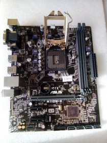 MB BAD - донор Asus H110M-K REV. 1.02 (924566-12197-MB0PH0-A0C 2102) MSIP-REM-MSQ-H110M-K снят мост, погнуты контакты сокета