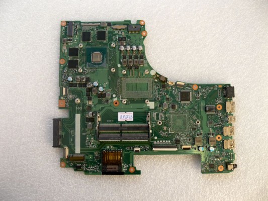 MB BAD - донор Asus GL753VD MB._0M (90NB0DM0-R01300, 60NB0CH0-MB1500) GL753VD REV. 2.0, nVidia N17P-G0-A1, 4 чипа Samsung K4G41325FE-HC28 - снято CPU I7-7700HQ и HUB
