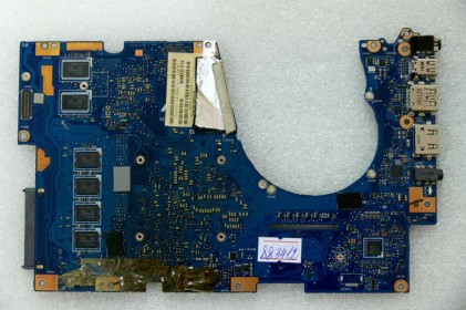 MB BAD - донор Asus UX303UB MB._4G (60NB08U0-MB1621) UX303UB REV. 2.2., nVidia N16S-GT-S-A2, 4 чипа SK hynix H5TC4G83BFR 605A, 4 чипа SK hynix H5TC4G83BFR 606A, 3 чипа SK hynix H5TC4G63CFR 607V, 1 чип SK hynix H5TC4G63CFR 521V - снято CPU