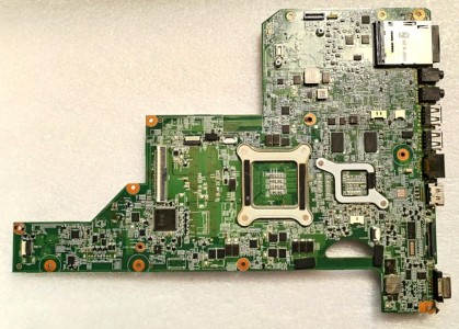 MB BAD - под восстановление HP G62-B21ER (010140U00-388-G, 02010WQ00-600-G) PM_I_HPC_S_ MV_MB_V4, Intel SLGZS, ATI 216-0774009, 4 чипа Samsung K4W2G1646C-HC12