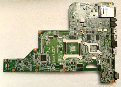 MB BAD - под восстановление HP G62-B21ER (010140U00-388-G, 02010WQ00-600-G) PM_I_HPC_S_ MV_MB_V4, Intel SLGZS, ATI 216-0774009, 4 чипа Samsung K4W2G1646C-HC12